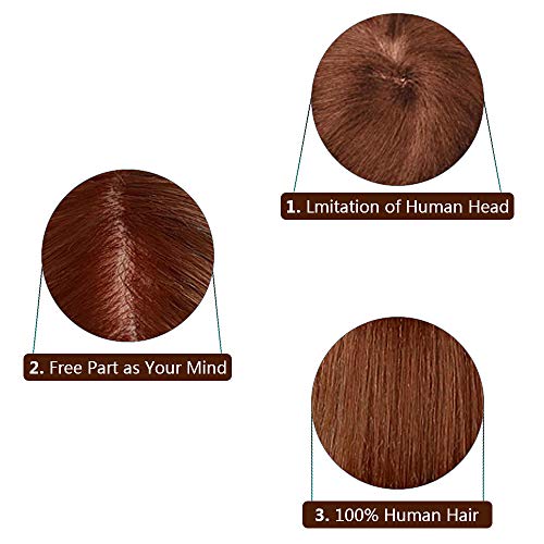 Cabeza Peluqueria Pelo Natural, MYSWEETY 100% Cabello Humano 45cm Cabezal de Peluquería para Curling, Alisar, Blanquear, Teñir Cabeza de Muñeca de Cosmetología Maniqui