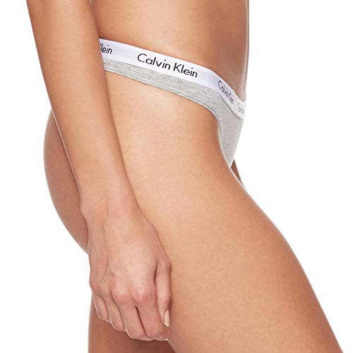 Calvin Klein Thong, Tanga para Mujer, Gris (Grey Heather 020), X-Small