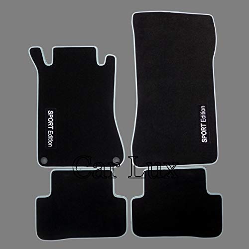 Car Lux AR03855 - Alfombras Alfombrillas a Medida Sport Edition Velour para Clase C W203 Sportcoupe