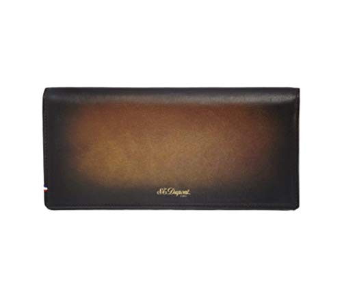 Cartera S.T. Dupont Atelier, Marrón Tabaco, Piel, 13 Tarjetas, Monedero, 190401