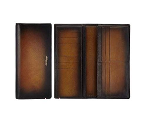 Cartera S.T. Dupont Atelier, Marrón Tabaco, Piel, 13 Tarjetas, Monedero, 190401