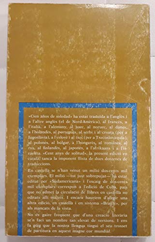 Cent Anys de Solitud Traduccion de A.Artis-Gener