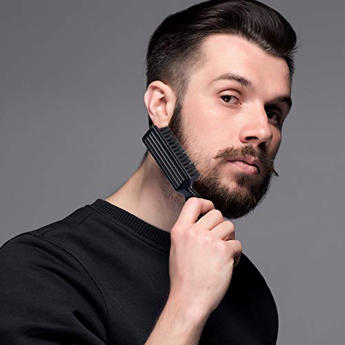 Cepillo de limpieza para el pelo, 3 piezas, de nailon, para uñas, peluquería, herramienta de limpieza (negro)