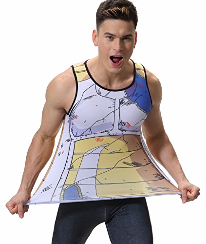 Cody Lundin Hombres Chaleco Mezcla impresión película Personaje Logo Camiseta Hombre Hombres sin Mangas t-Shrit (L, Color-b)