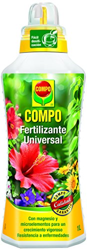 Compo Calidad para Plantas Ornamentales de Interior o terraza, Fertilizante líquido Universal con Extra de magnesio, 1000 ml, 1 l, 1434302011