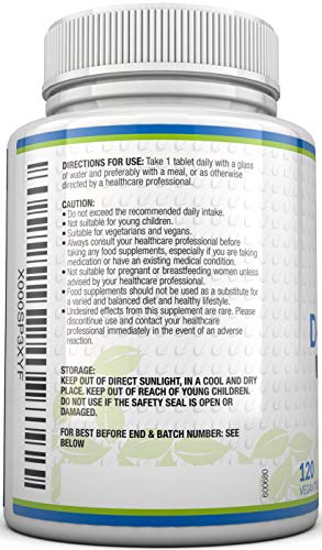 Comprimidos de D-Manosa de 500mg | 120 comprimidos | Alta Potencia | Libre de Alérgenos y Apto para Vegetarianos y Veganos | No Son Cápsulas Ni Polvo de D-Manosa