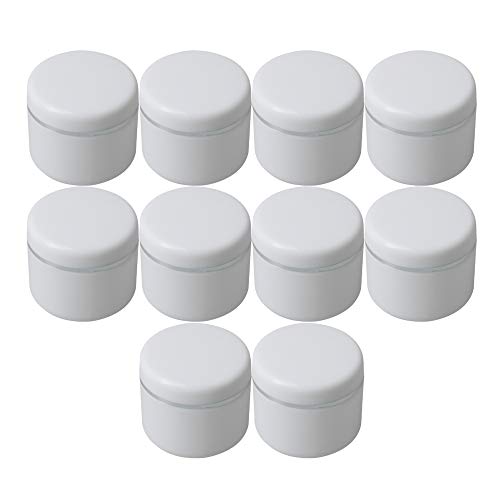 Contenedor de Crema de Rostro Blanco Cosmético Oso Vacío Sombra de Ojos Maquillaje Macetas 30 g Paquete de 10