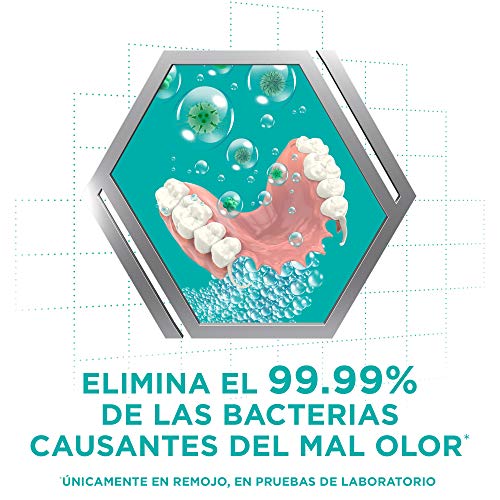 Corega Oxígeno Bio-Activo 3 Minutos Tabletas Limpiadoras para Prótesis Dentales, Férula Dental y Ortodoncia - 108 tabletas