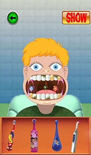 Dentista niño travieso