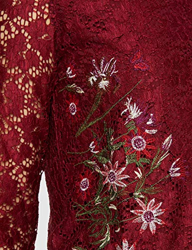 Desigual Blouse Mila Blusas, Rojo (Rojo Oscuro 3029), S para Mujer