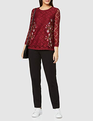 Desigual Blouse Mila Blusas, Rojo (Rojo Oscuro 3029), S para Mujer