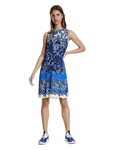 Desigual Vest_Atenas Vestido, Azul (Azul Dali 5054), 40 (Talla del Fabricante: 38) para Mujer