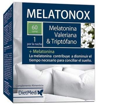 DIETMED MELATONOX 60 Comprimidos Melatonina, Valeriana y Triptofano