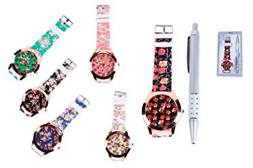 DISOK - Reloj Floral En Caja De Regalo (Precio unitario) - Detalles Originales Relojes para Regalos de Bodas Bodas, en Estuches de Regalos Florales étnicos Originales. Comuniones y Cumpleaños