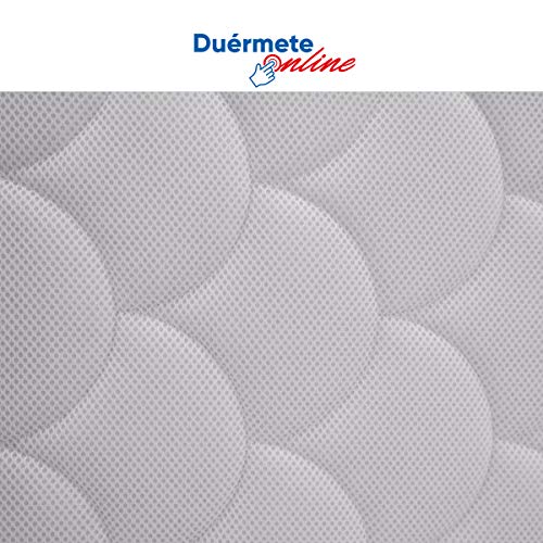 Duérmete Online Colchón viscoelástico Lyla Reversible (Cara Invierno-Verano) | Muy Transpirable | Fabricado en ESPAÑA, 90x180