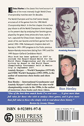 ELISTA DIARIES: Karpov-Kamsky, Karpov-Anand, Anand Mexico City 2007 World Chess Championship Matches