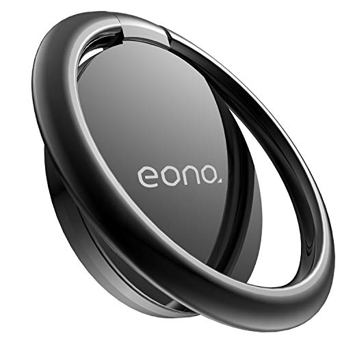 Eono by Amazon - Supporto ad Anello, Supporto in Metallo : Universale Supporto per Phone XS XS MAX XR X 8 7 6 6S Plus 5 5S 4S, Samsung S9 S8 S7 S6, Accessori, Altri Android Smartphone - Nero