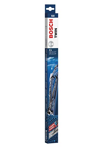 Escobilla limpiaparabrisas Bosch Twin 533, Longitud: 530mm/475mm – 1 juego para el parabrisas (frontal)