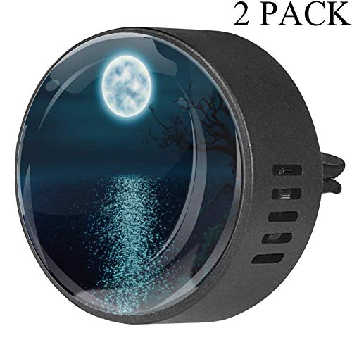Eslifey - Ambientador para coche, diseño de nivel de mar, luna y noche, para coche, oficina, hogar, baño, casa