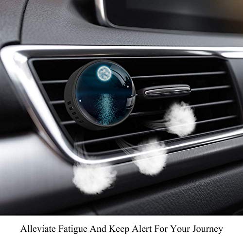 Eslifey - Ambientador para coche, diseño de nivel de mar, luna y noche, para coche, oficina, hogar, baño, casa