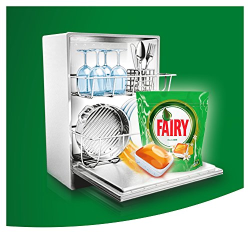 Fairy Todo En 1 Cápsulas de Lavavajillas Naranja, Pack de 60 unidades