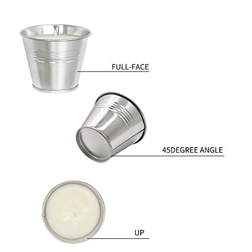 feihao 8 Velas de Citronela Antimosquitos,Velas Aromaticas Perfumadas de Cera de Soja,Vela de Cera de Soja 100% para jardín, Camping, Viajes, Regalos, protección contra Insectos