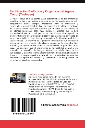 Fertilización Biológica y Orgánica del Agave Cocui (Trelease): Inoculación con hongos micorrízicos arbúsculares y aplicación de abonos orgánicos fermentados sobre la productividad