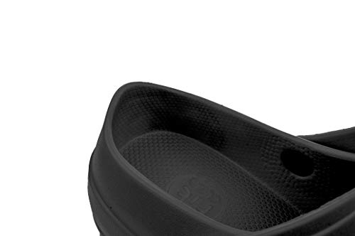 FitClog - Calzado especializado Certificado - diseñado para largas Horas de Trabajo diarias - Negro (42 EU, Negro)
