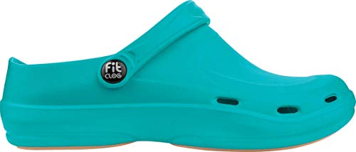 FitClog - Calzado especializado Certificado - diseñado para largas Horas de Trabajo diarias -Turquesa (36 EU, Turquesa)