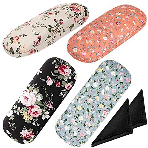 Fiyuer Funda de Gafas 8 Pcs Caja de Gafas paños Limpieza Gafas de Microfibra Estuche anteojos para Gafas Lentes teléfono tabletas