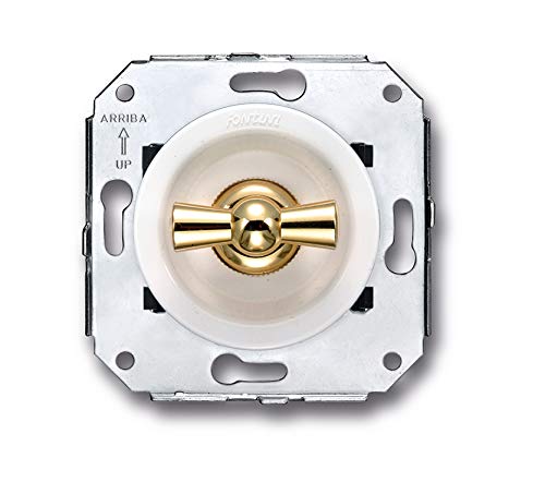 Fontini venezia - Doble interruptor 10a-250v oro/blanco venezia pack