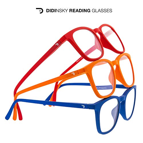Gafas de Presbicia con Filtro Anti Luz Azul para Ordenador. Gafas Graduadas de Lectura para Hombre y Mujer con Cristales Anti-reflejantes. Ferrari +3.0 – TATE