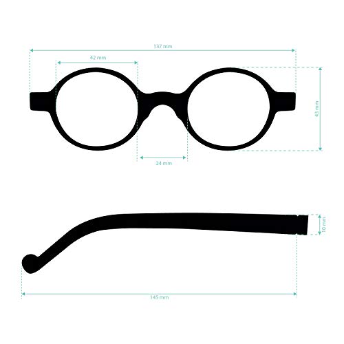 Gafas de Presbicia con Filtro Anti Luz Azul para Ordenador. Gafas Graduadas de Lectura para Hombre y Mujer. Tacto Goma y Cristales Anti-reflejantes. Ferrari +1.5 – HAKONE SCREEN