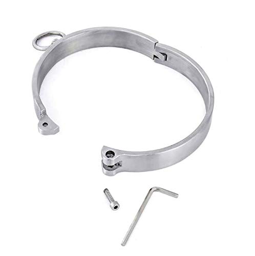 Gargantilla de acero inoxidable de metal pesado para hombre