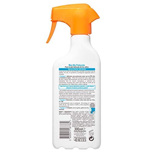 Garnier Delial Kit de Protección Solar, incluye Spray Niños SPF 50+ (300 ml), Leche Solar SPF 50+ (400 ml) y Leche Hidratante Calmante After Sun (400 ml)