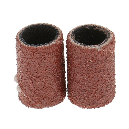 Gazechimp 50pcs Bandas de Lija Grano 80/120/180 Cepillo de Lijado Manicura Herramienta - # 180 (grano fino)