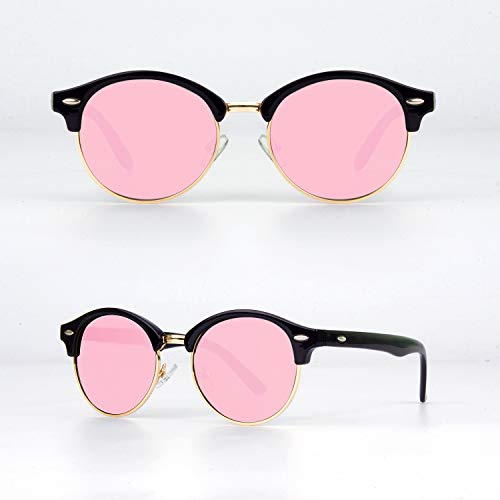 GQUEEN Bocina enculado Medio marco gafas de sol polarizadas GQ51