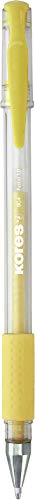 Grafoplás Blister 6 Unidades BOLÍGRAFO Tinta Gel Pastel KORES Azul Lila Rosa Naranja Amarillo Verde Punta 1MM