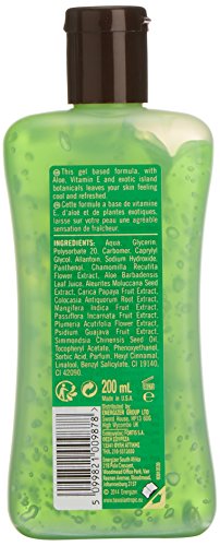 Hawaiian Tropic After Sun Gel Cooling Aloe - Gel After Sun de Aloe Vera para piel irritada por el sol, hipoalergénico y dermatológicamente probado, formato 200 ml