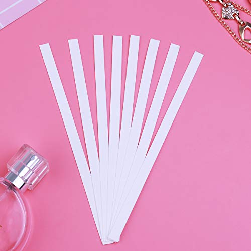 HEALIFTY Paquete de 100 Tiras de Prueba de Perfume Tiras de Prueba de Fragancia de Aromaterapia Pruebas de Prueba de Aceites Esenciales Tiras de Papel para Perfume y Aceites Esenciales