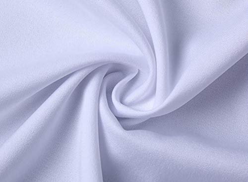 Irypulse Camisa de Hombres Corte Cuello Camisa de Planchado sin Arrugas Manga Larga clásico Slim Fit Seda de algodón Elástica Casual Formal Negocio para Hombre-Azul Claro