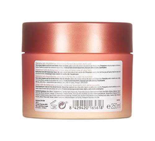 ISDIN BodySenses Crema Corporal, Gama Relajante con Flor de Loto, Hidrata tu piel de sensaciones - 250ml