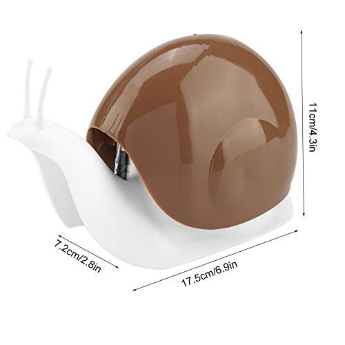 Jabón Dispensador de Líquidos En Forma de Caracol Estilo de Prensa Dispensadores de Loción para Mostrador Bomba Botella Hogar Cocina Accesorios de Baño (120 ML)(Brown)