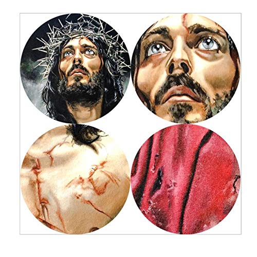 Jcnfa Cartel De La Serie Religiosa De Jesús/Mural De La Lona, Wall Art Ilustraciones, Pintura Religiosa For La Decoración De La Pared del Baño del Dormitorio De La Sala De Estar