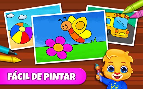 Juegos de colorear: colores, pinturas y brillo