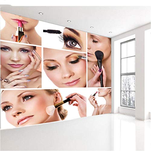 Jukunlun Beauty Cosmetic Spa Salon Makeup Wallpapers Para Store Wallpaper 3D Para Living Room 3 D Papel De Pared Rollo Murales Rollos-450X300Cm
