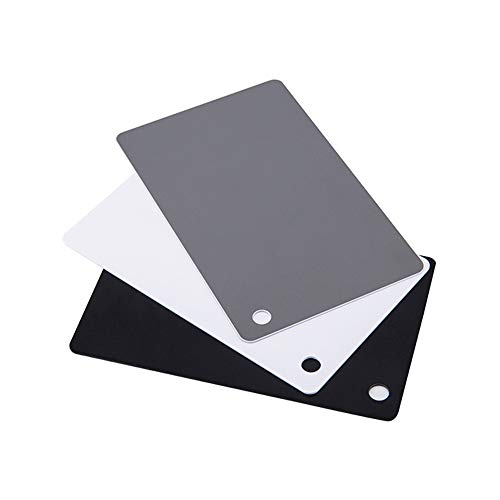 Kaavie GC-2  Set de Tarjetas 3-en-1, blanco, negro y gris, paquete de 3