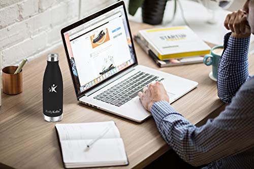 KollyKolla Botella de Agua Acero Inoxidable, Termo Sin BPA Ecológica, Botellas Termica Reutilizable Frascos Térmicos para Niños & Adultos, Deporte, Oficina, Yoga, Ciclismo, (750ml Macaron Verde)