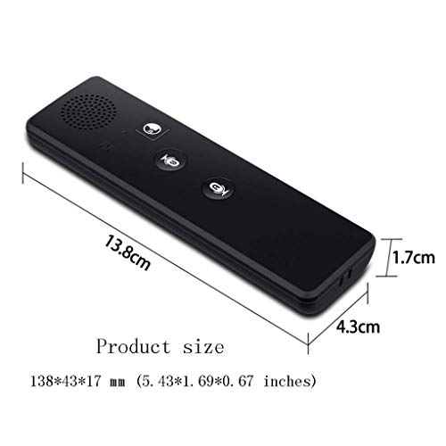 KUANDARGG Traductor De Idiomas 40 Language Smart Converter Bluetooth 4.1 Connect Traductor Bidireccional En Tiempo Real