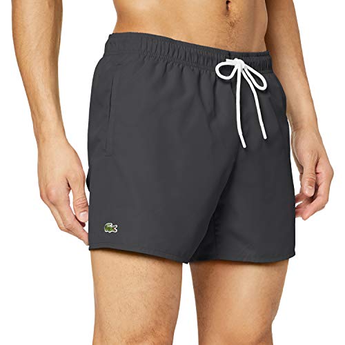 Lacoste MH6270 Pantalones Cortos, Negro (Noir/Marine), Large para Hombre